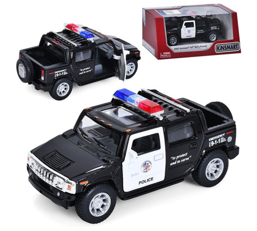 Машина метал. Hummer H2 Police (KT5097WP)