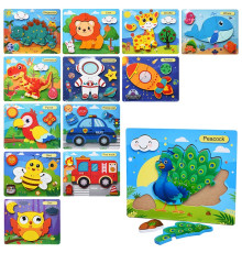 Деревянная игрушка Пазлы (MD0780)