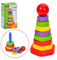 Деревянная игрушка Пирамидка (MD0865)