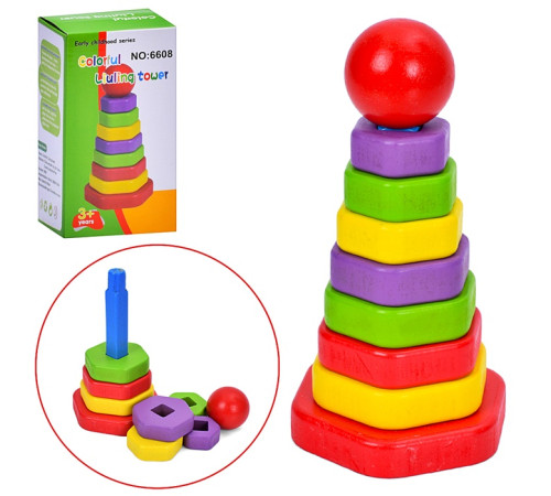 Деревянная игрушка Пирамидка (MD0865)