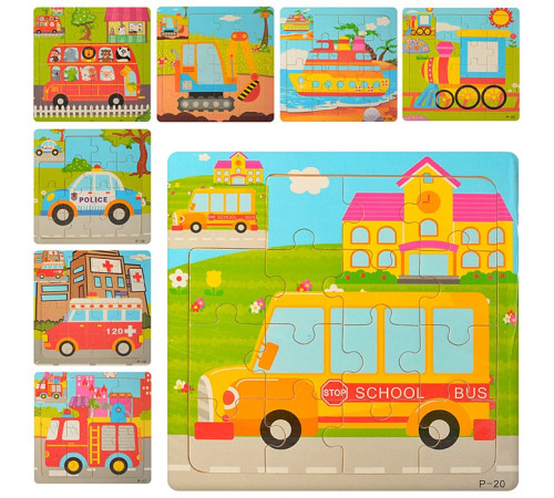 Деревянная игрушка Пазлы (MD1222)