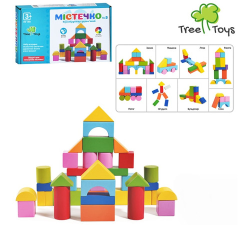 Деревянная игрушка Конструктор Городок (MD1383)