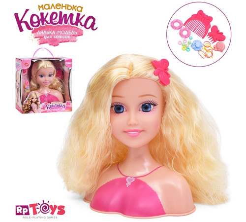 Кукла - голова типа "Барби" "Кокетка" (B229-E)