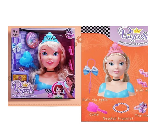 Кукла - голова типа "Барби" "Frozen" (2801-2)