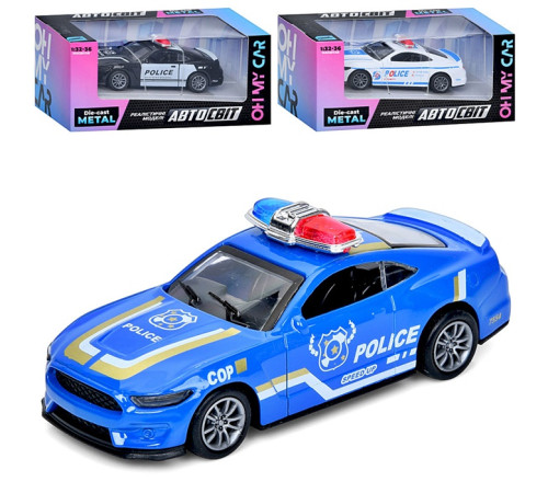 Машина метал. Ford Mustang Police (AS-2988)