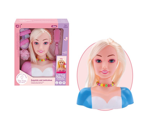 Кукла - голова типа "Барби" (BM3319-1B)