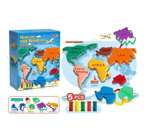 Набор для творчества чудо-пластилин "Материки" (MK5051)