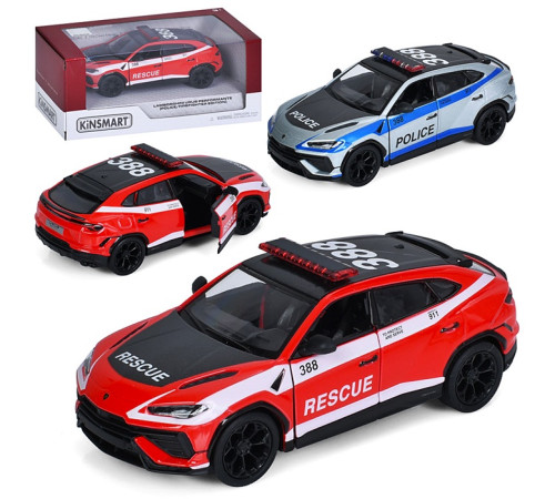 Машина метал. Lamborghini Urus Police (KT5447WPR)