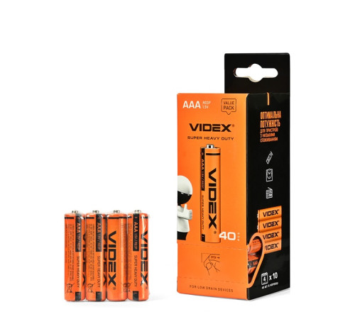 Батарейки Videx мини-пальчиковые (601838)