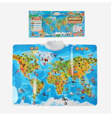 Музыкальный развивающий плакат "Карта Мира" (97899)