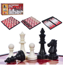 Набор 3 в 1 шашки/шахматы/нарды (9831N)