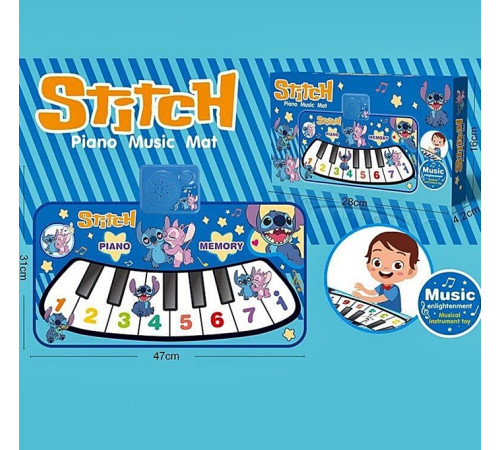 Музыкальный развивающий коврик "Стич" (TW6)